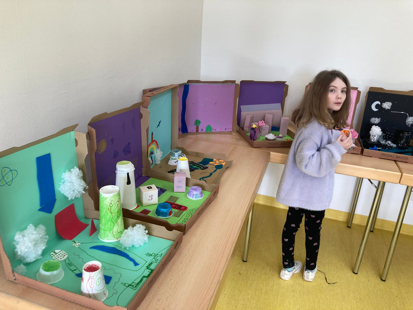 3 D Collage für Kinder (das Stadtspiel)