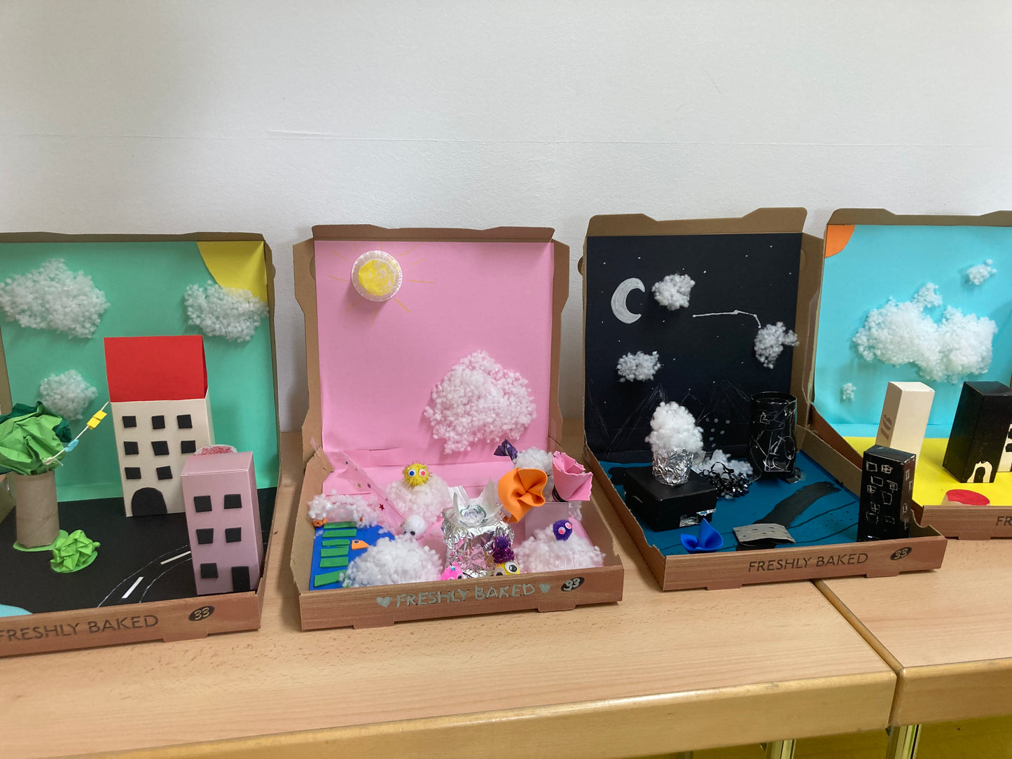 3 D Collage für Kinder (das Stadtspiel)